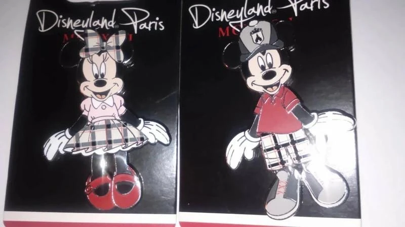Rare lot de 2 Pins Disney Disneyland Paris : Mickey & Minnie Premium club